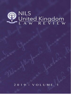 cover image of NILS United Kingdom Law Review